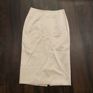 Richard Tyler Couture Silk Twill Skirt Champagne Lace Detail Size 10